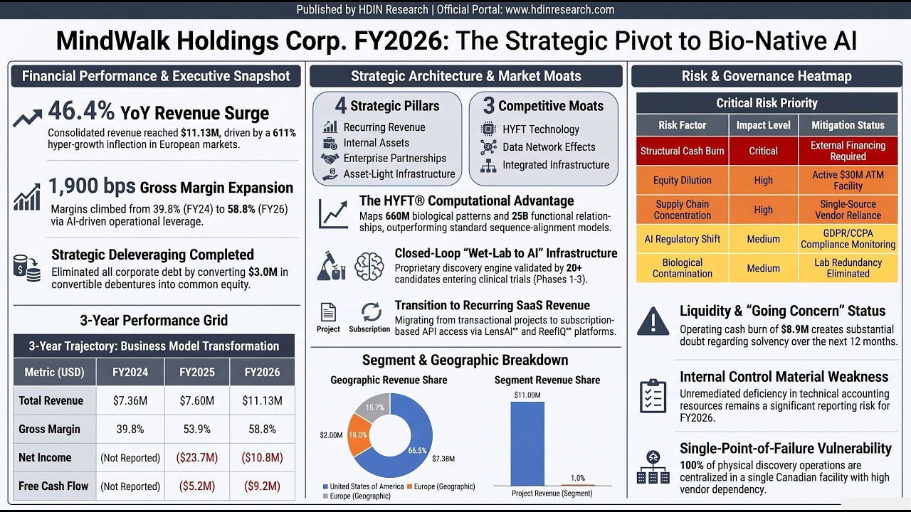 MindWalk Holdings FY2026 Form 20-F Audit: Can Bio-Native AI Outrun an $8.9M Cash Burn?