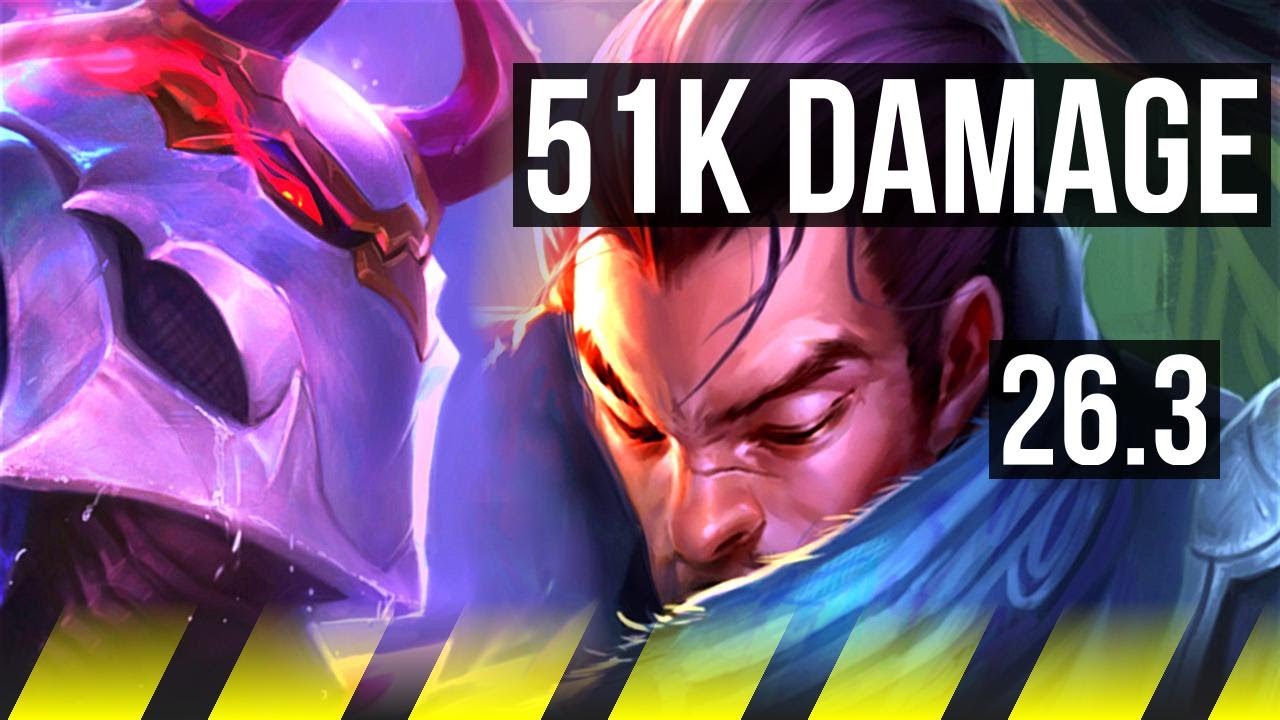 JHIN & Braum vs YASUO & Thresh (ADC) | 51K damage | EUW Master | 26.3