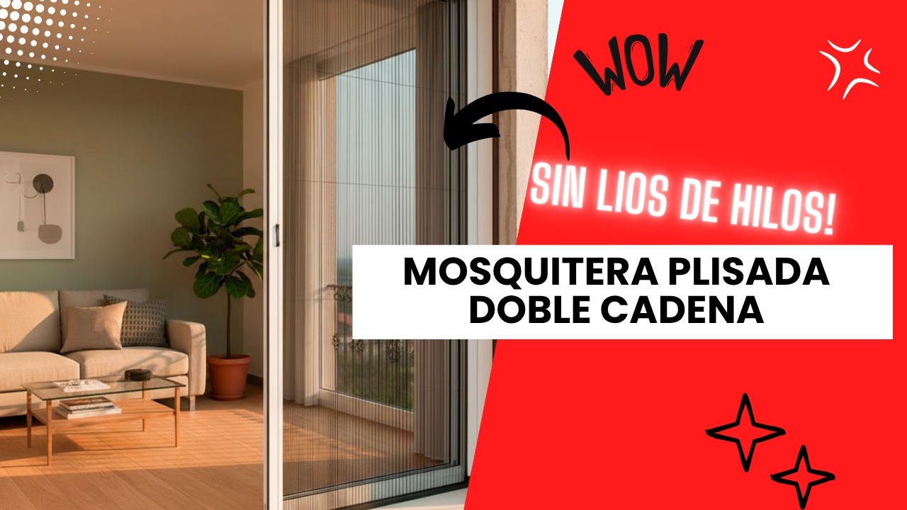 Mosquitera lateral plisada 40 mm: diseño, comodidad y protección