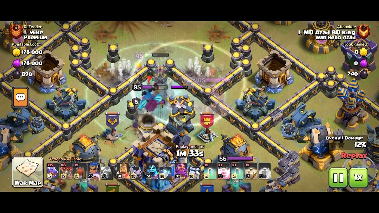 Royal vs Supar war attack 18 tawn hall 🔥#clashofclans #trending #cocattack #foryou #1millionviews