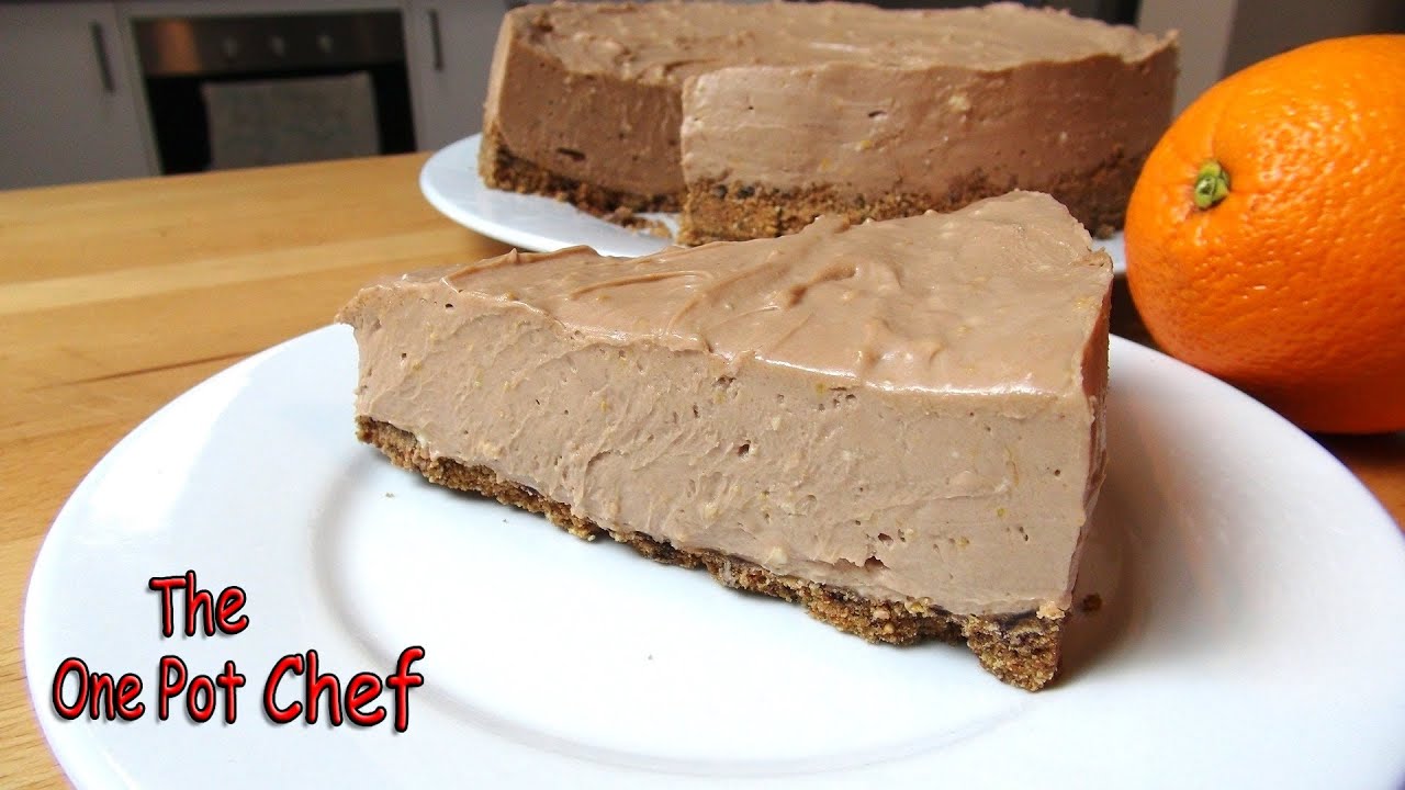 No Bake Chocolate Orange Cheesecake | One Pot Chef