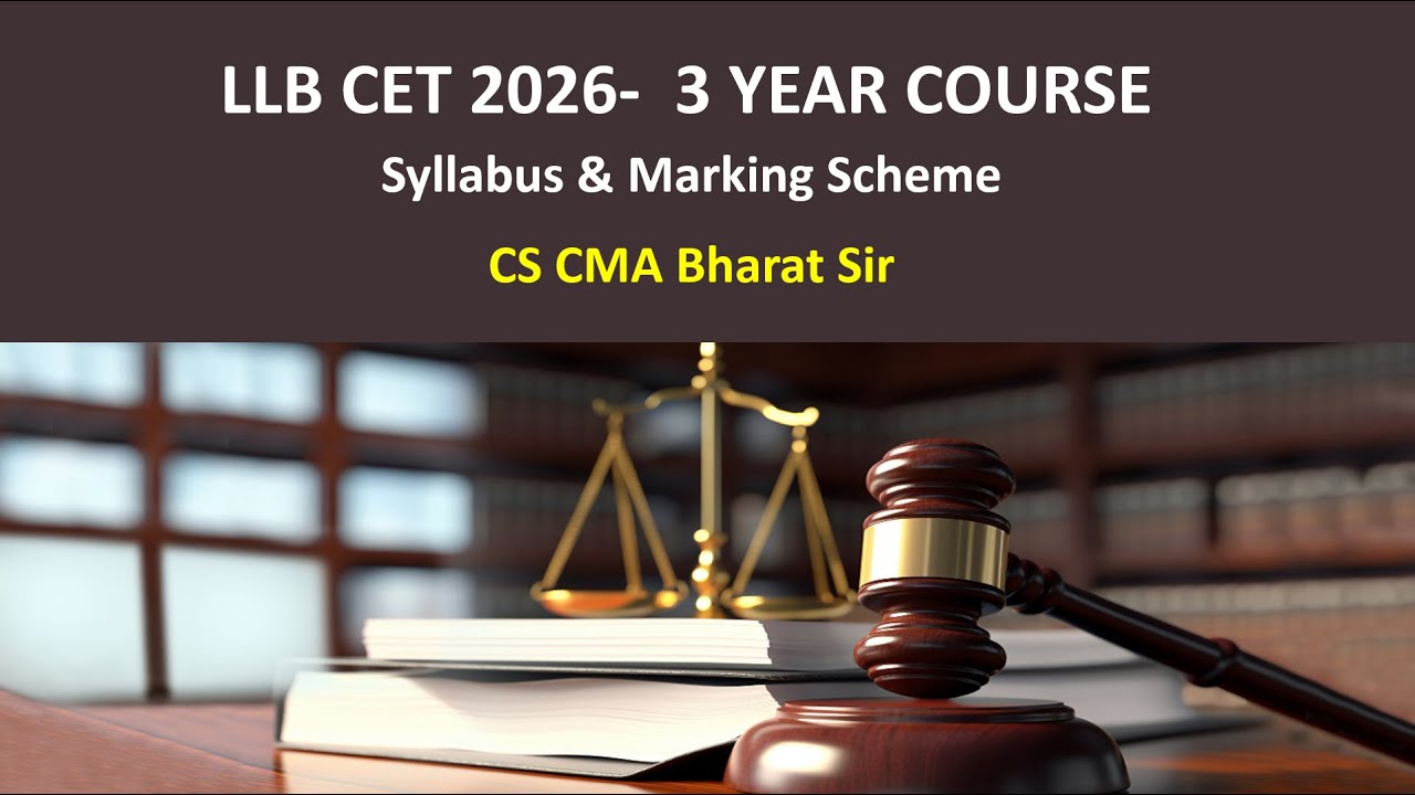 LLB CET 2026 - 3 Years Course