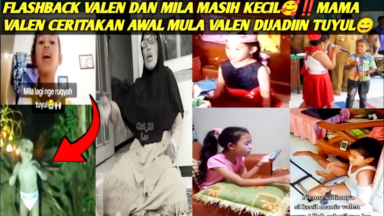 LUCU DAN GEMEZ VALEN DAN MILA WAKTU KECIL🥰‼️VALEN DIJADIIN TUYUL VIDEO KLIP😄