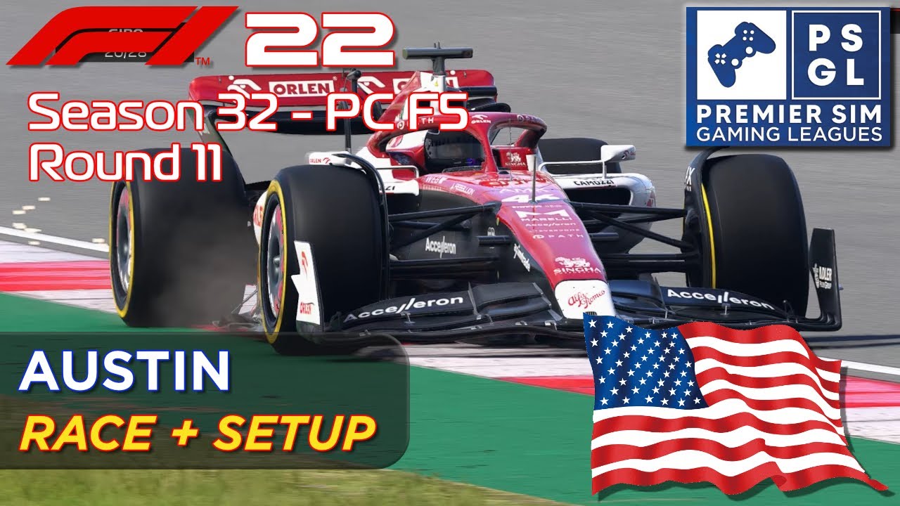 PSGL F1 22 AUSTIN - Race + Setup - First Win💪