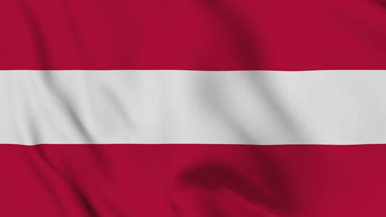 Austria Flag Waving 4K | Austrian National Flag Animation