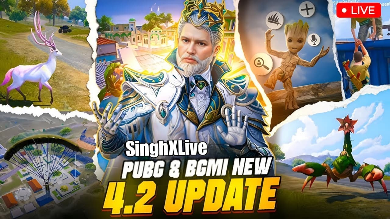 BGMI 4,2 UPDATE IS HERE😮|| NEW FEATURES😍 || BGMI LIVE🔴 #bgmi #jonathangaming #lolzzzgam