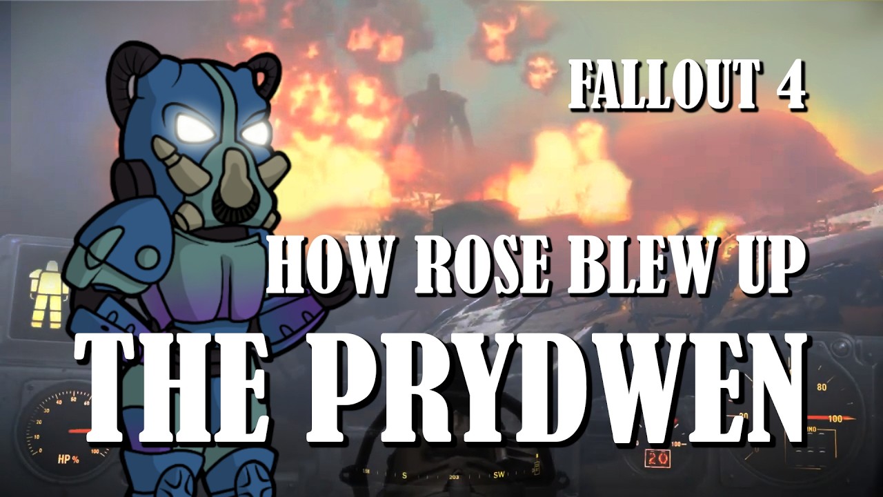 How Rose the Raider Blew Up the Prydwen FALLOUT 4 Rockets Red Glare PS4 no mods