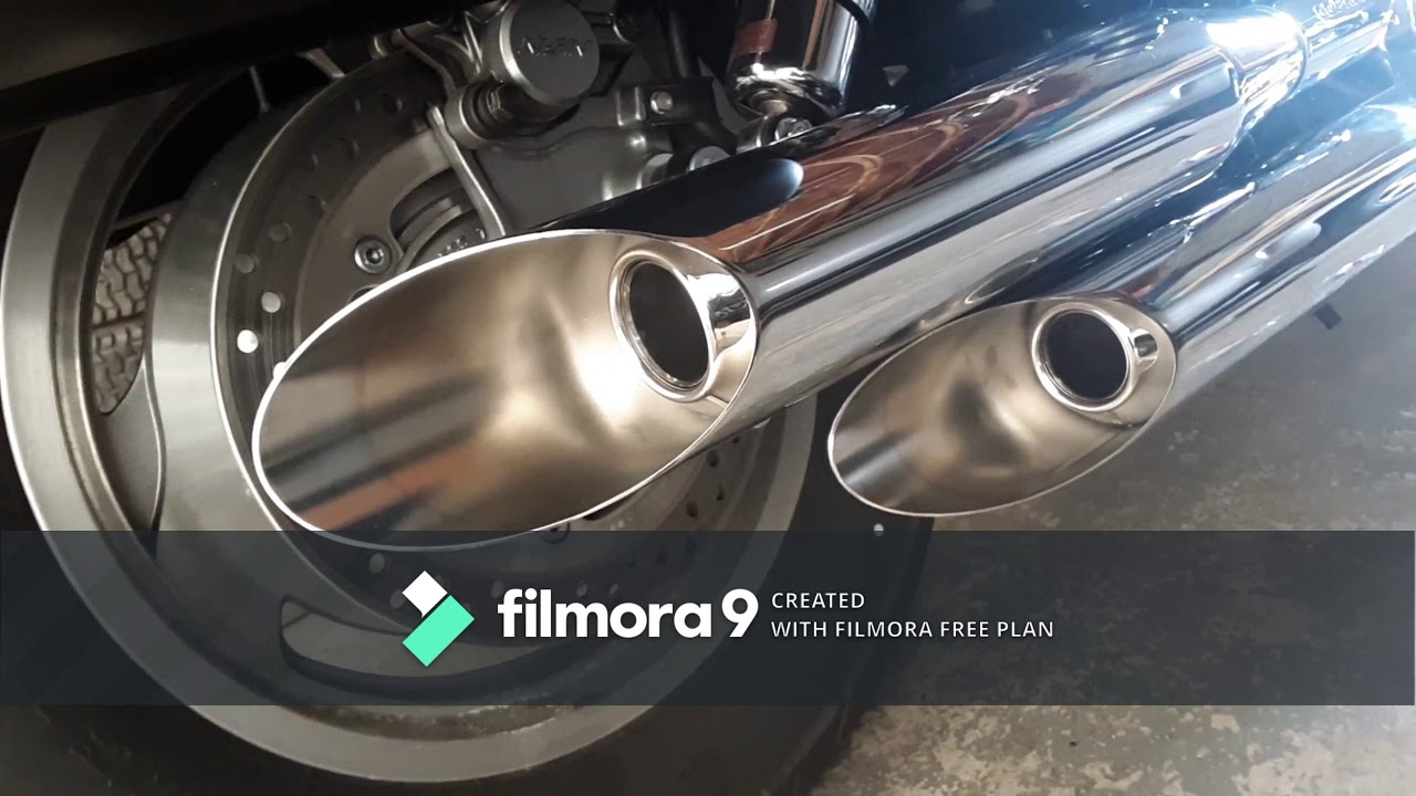 05 vt1100c2  honda sabre slash cut exhaust