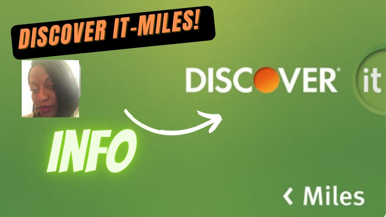 Discover IT - MILES (travel) credit card!