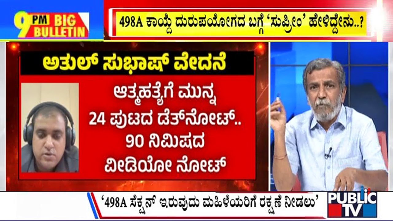 Big Bulletin | ವರದಕ್ಷಿಣೆ ಕಾನೂನು ದುರ್ಬಳಕೆ.. ಸುಪ್ರೀಂ ಗರಂ..! | HR Ranganath | Dec 11, 2024