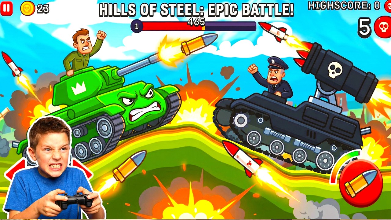 I WAS SO ANGRY! 😡 Impossible Tank Battle! - Hills of Steel | Xtreme Hyper
