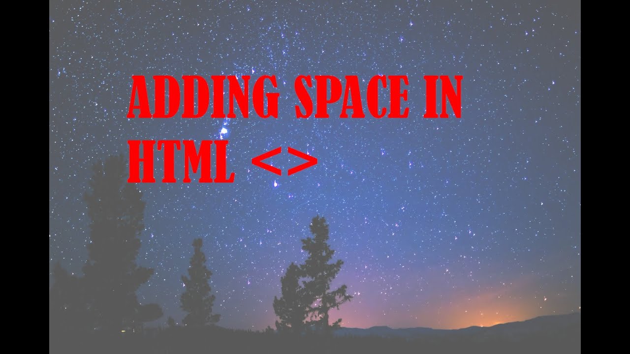 Basic HTML Part 5   br hr and no break space