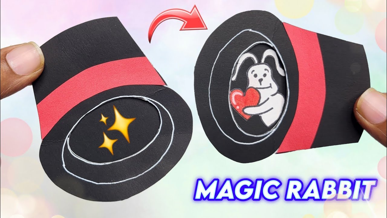 Paper magic rabbit