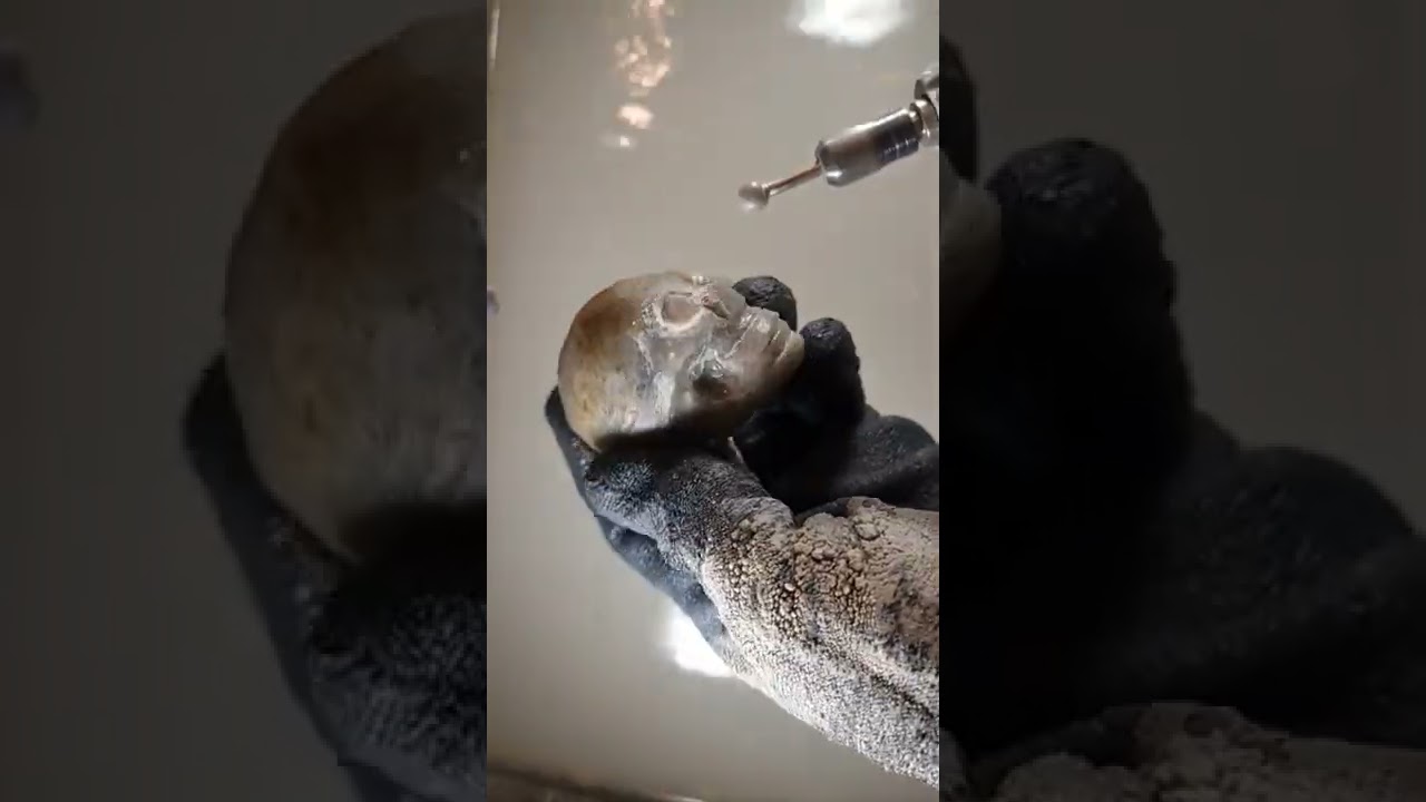 Stone Carving - A view of my recent sculpture. If only it were this quick and easy! ⚒️