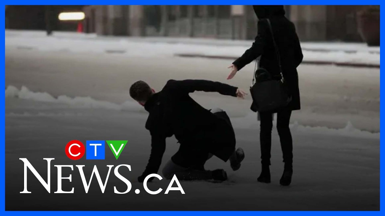 Severe icy storm warning for the GTA causing slippery conditions for commuters