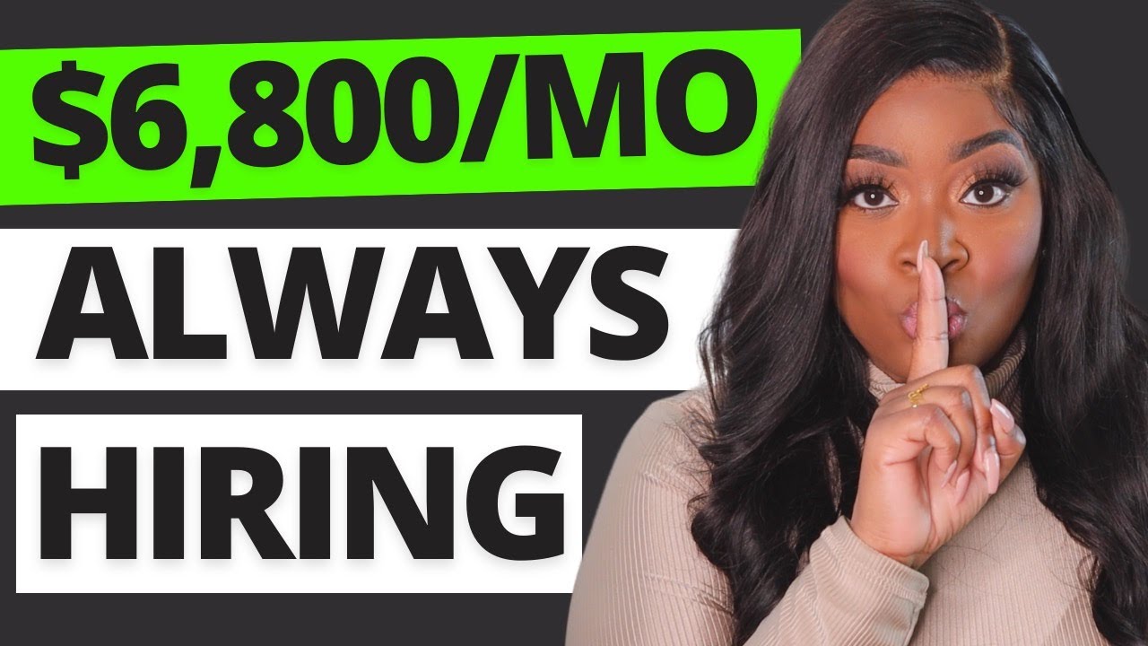 5 Companies Immediately Hiring | Remote Job Training Provided