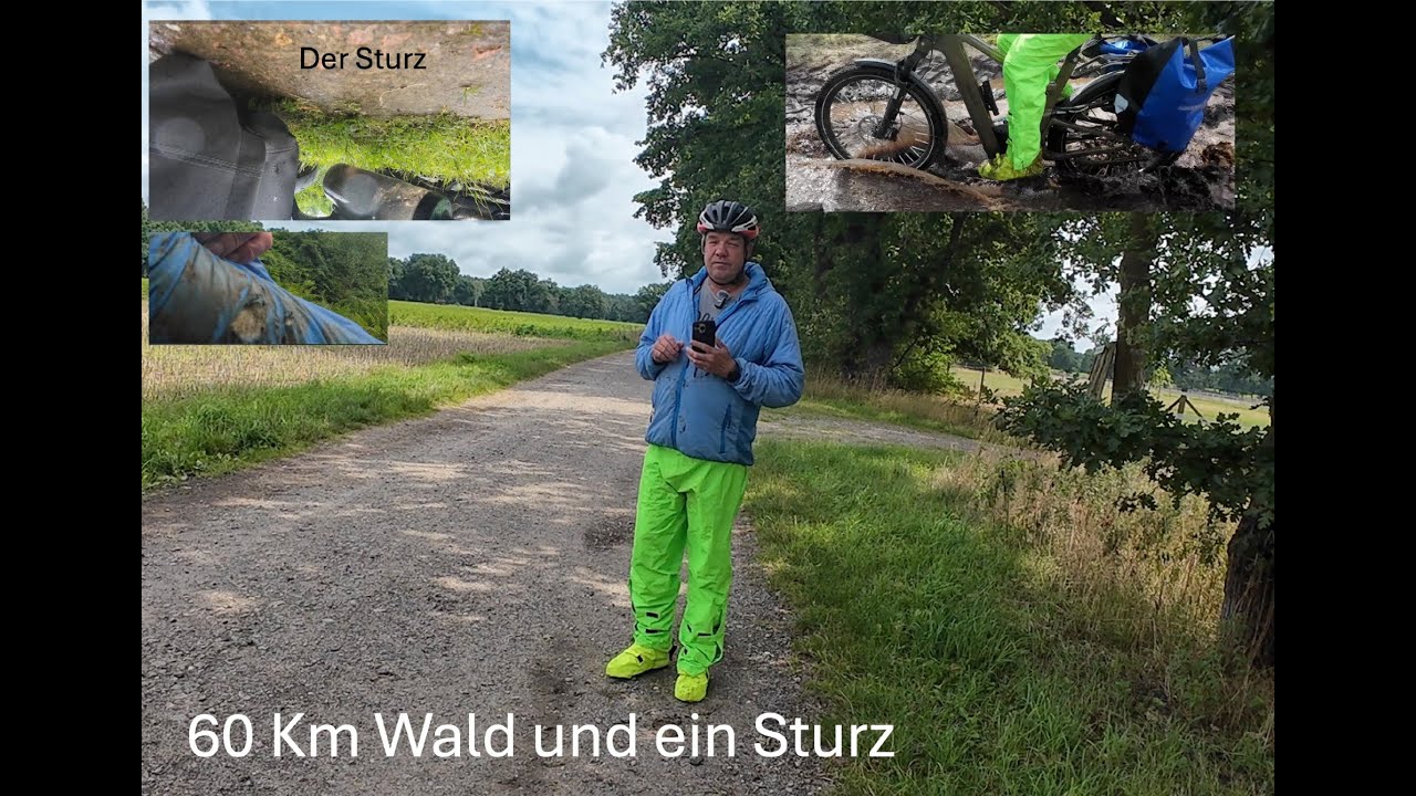 60 Km Wald in Niedersachsen über Wurzeln und durch Wasser/ Matsche