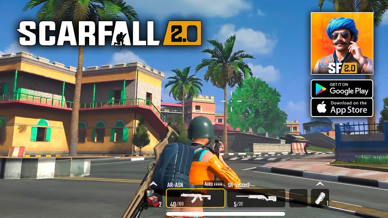 ScarFall 2.0 - Battle Royale Gameplay (Android/iOS)