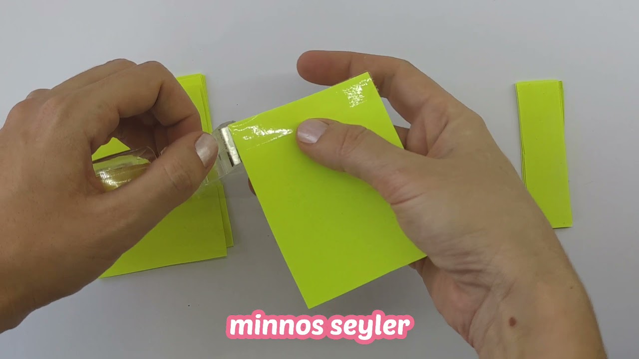 Evde Post-it Yapımı( sadece 2 malzeme)