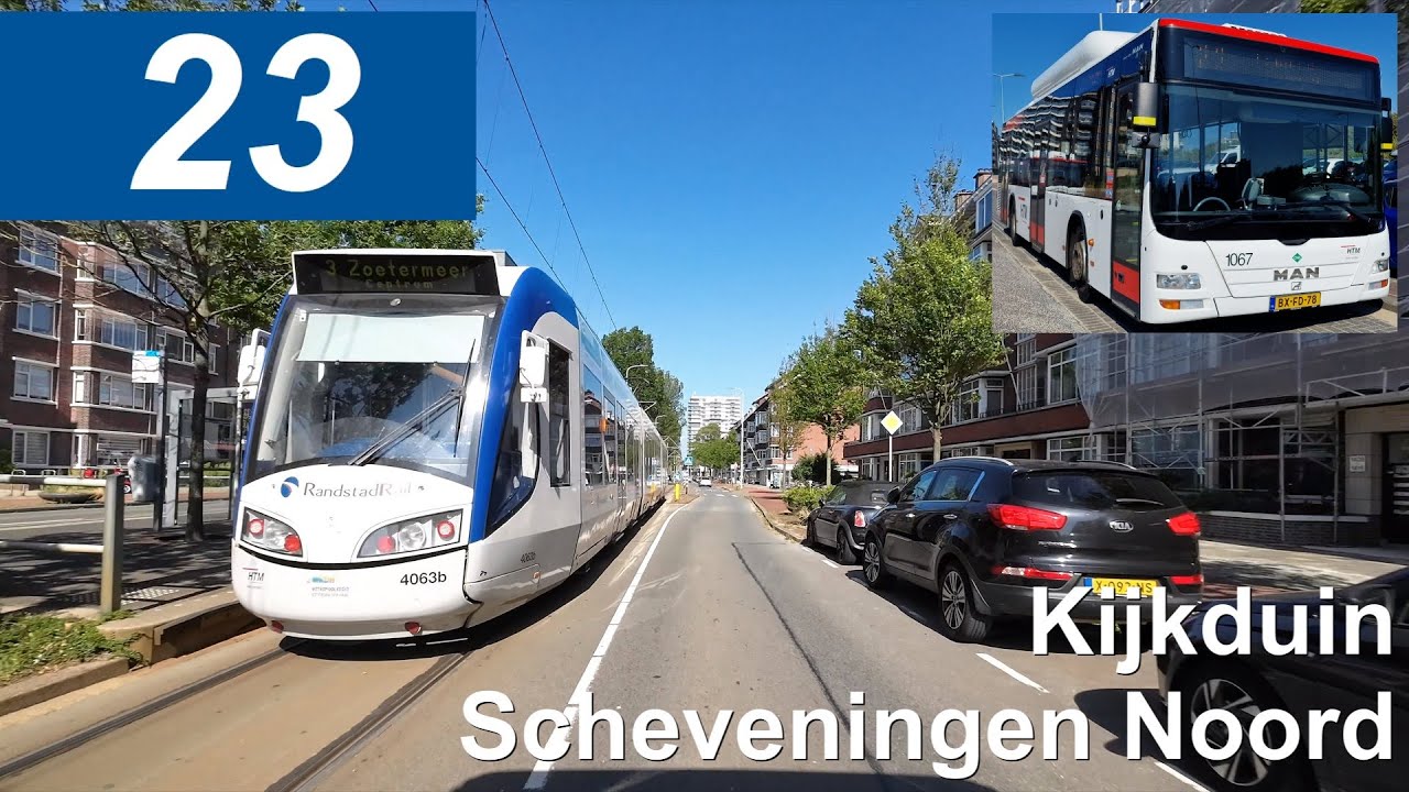 HTM lijn 23: Den Haag Kijkduin - Scheveningen Noord | HTM 1067 | 2024