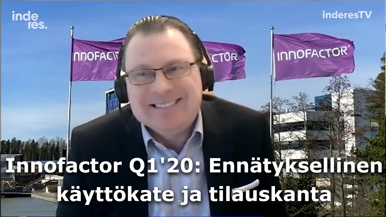 Innofactor Q1'20: Enn&auml;tyksellinen k&auml;ytt&ouml;kate ja tilauskanta