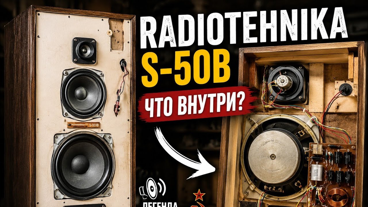 Radiotehnika S-50B/Разбор колонок изнутри Radiotehnika S-50B Speaker Teardown — What’s Inside?.