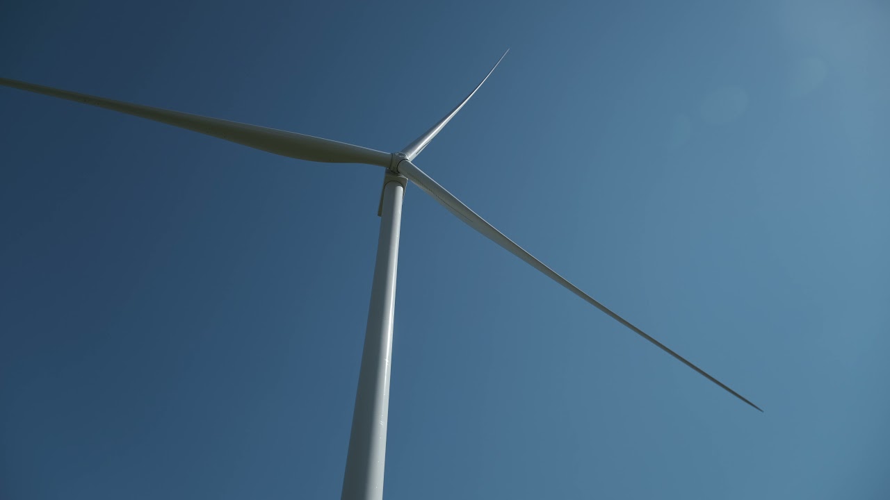 Watch a 300 foot tall wind turbine start up