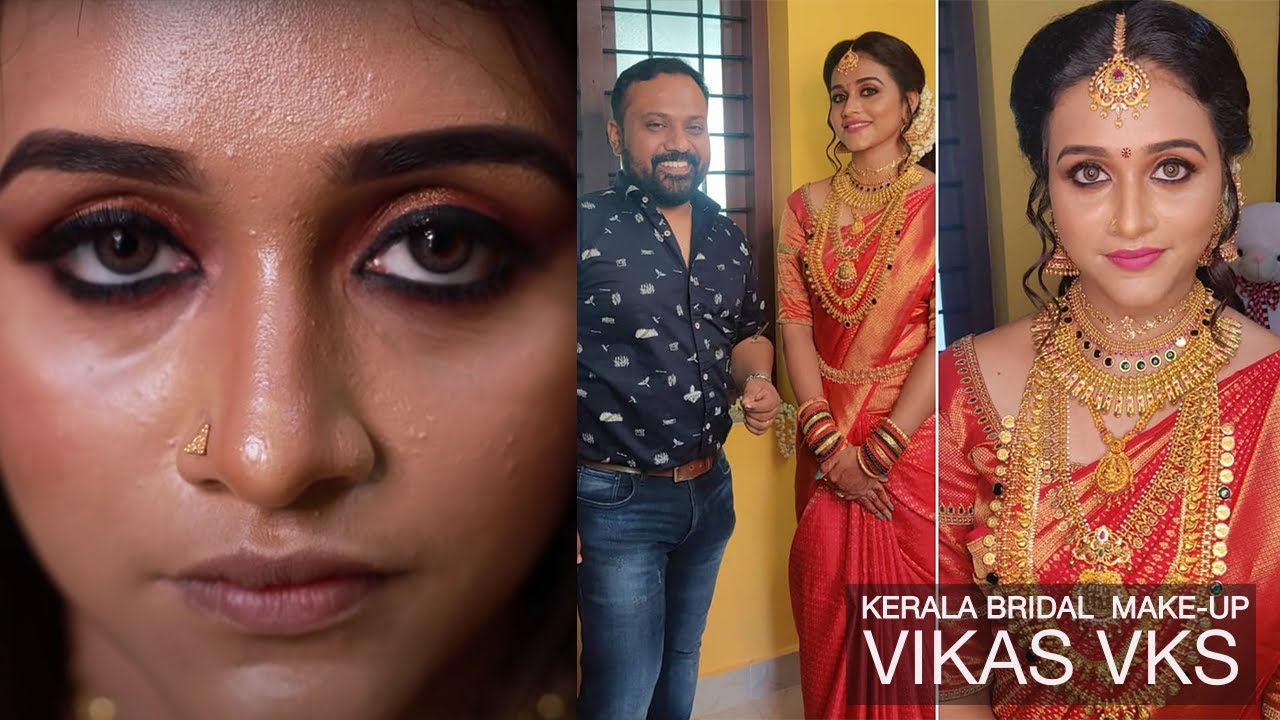 Hindu bridal makeover I Thiruvalla I Kerala bridal makeup artist I Happy Bride