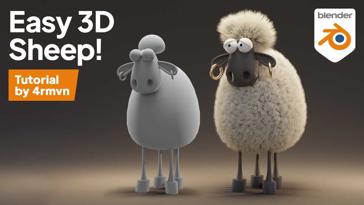 Modeling a stylized sheep in Blender | Tutorial