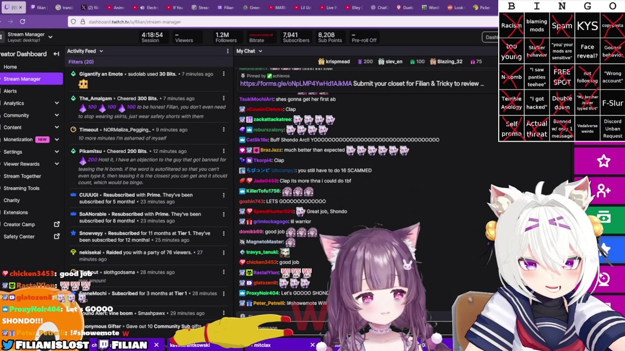 🍑 Filian & @fallenshadow  Go Wild with UNBAN REQUEST BINGO 🍑 | Chaos, Punishments & Laughter