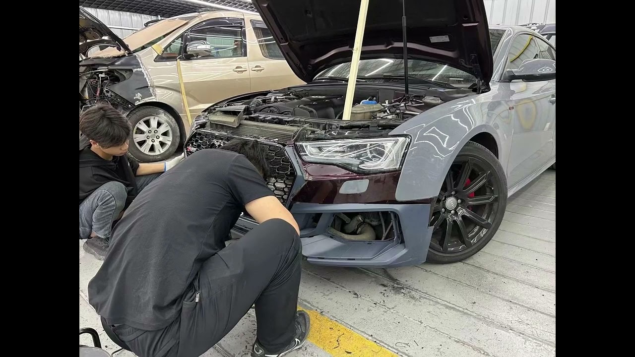 A5 B8.5 change RS5 B9 front bumper!