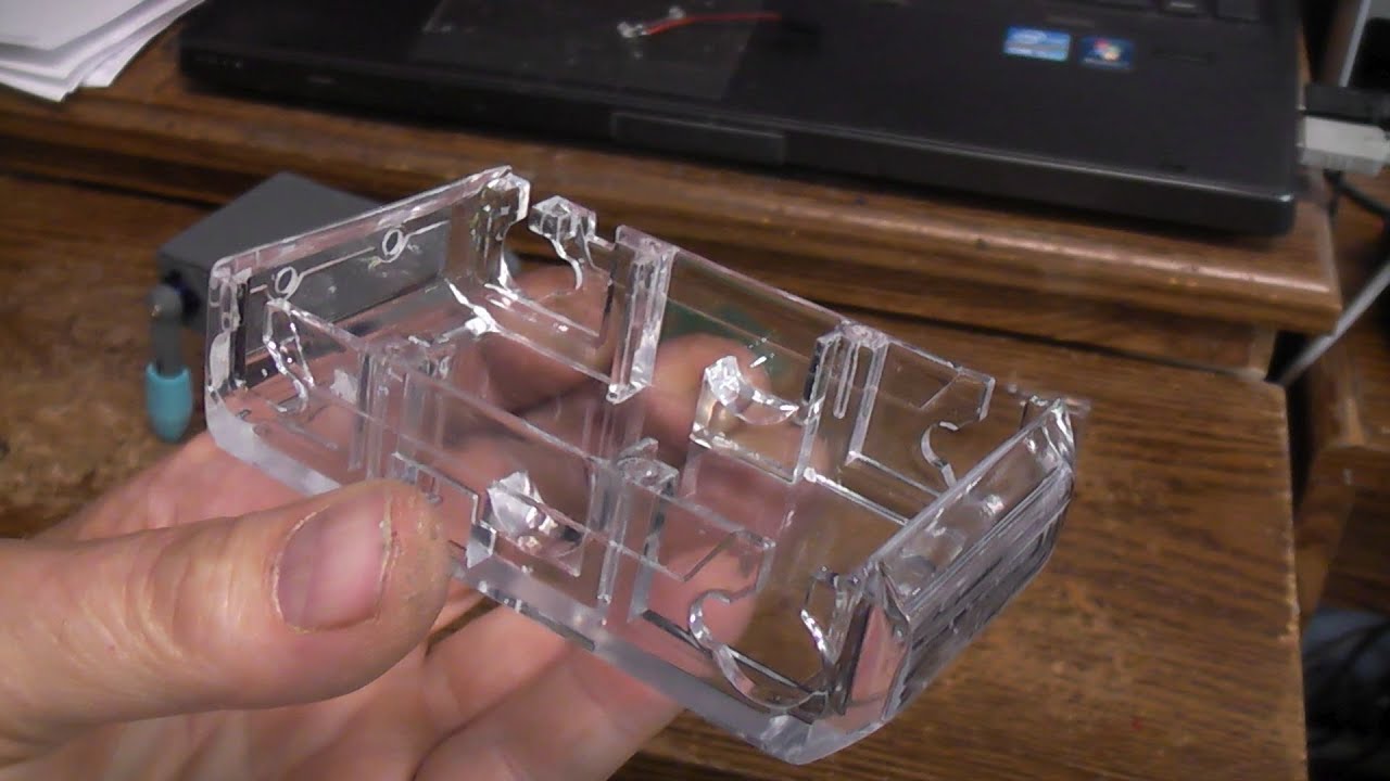 Trying PCBWAY clear 3d printed resin parts on my Katie 270 robot project.
