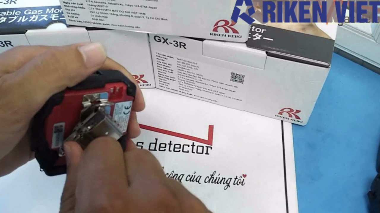 Hướng dẫn sử dụng máy đo khí cầm tay, model GX-3R (HSX: Riken Keiki - Nhật Bản)