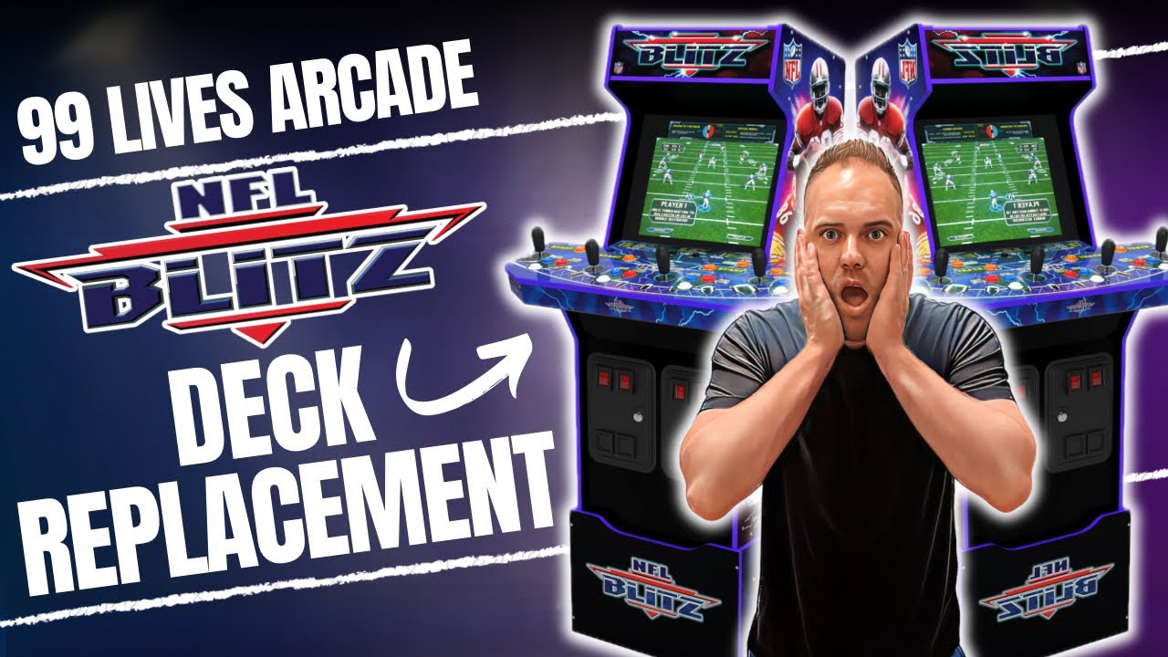 Arcade1Up NFL Blitz, 99 Lives Arcade Two Player Control Deck Mod!