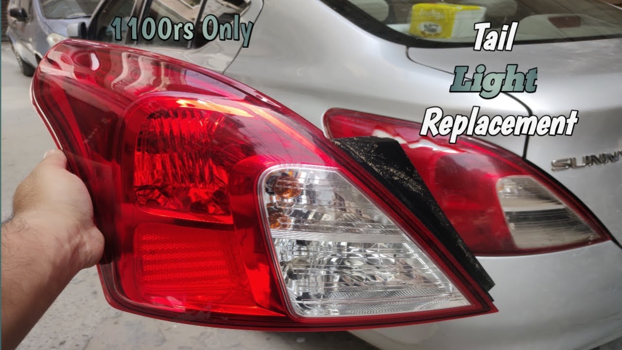 Nissan Sunny Tail Light Replacement | How to change car tail light | Nissan Sunny