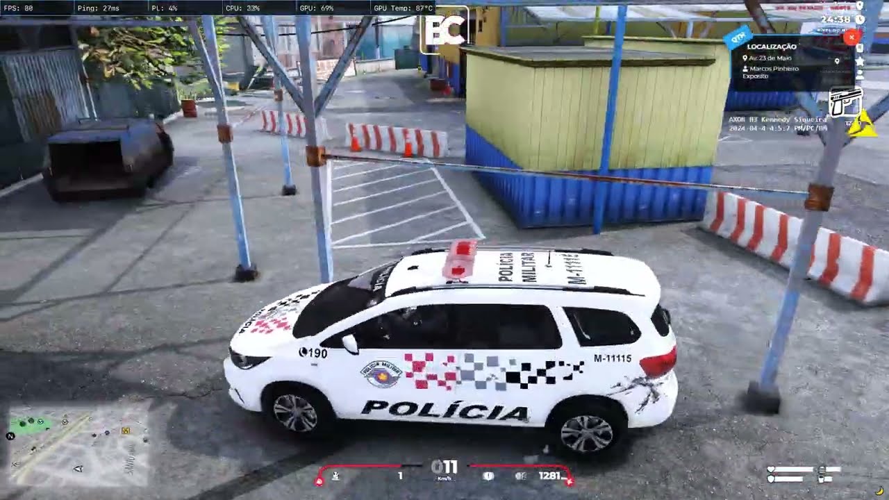 GTA RP - Um pouco do dia a dia da Rádio Patrulha - Brasil Capital RP