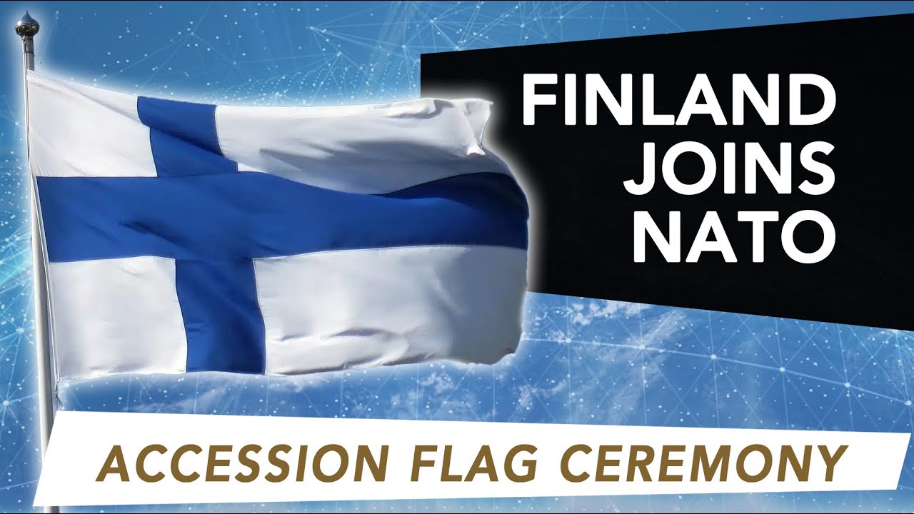Finland Joins NATO - SHAPE Finland Accession Flag Ceremony
