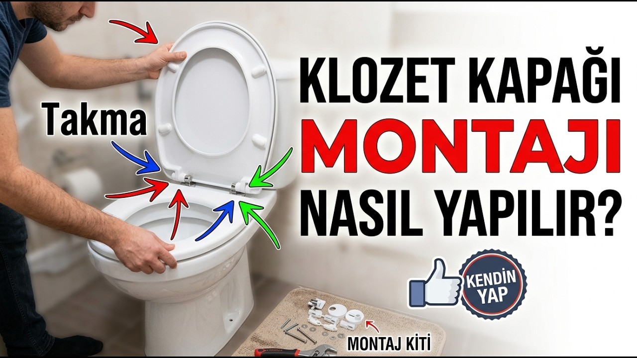 Klozet kapağı montajı nasıl yapılır | Elone Duroplast amortisörlü klozet kapağı | Antibakteriyel