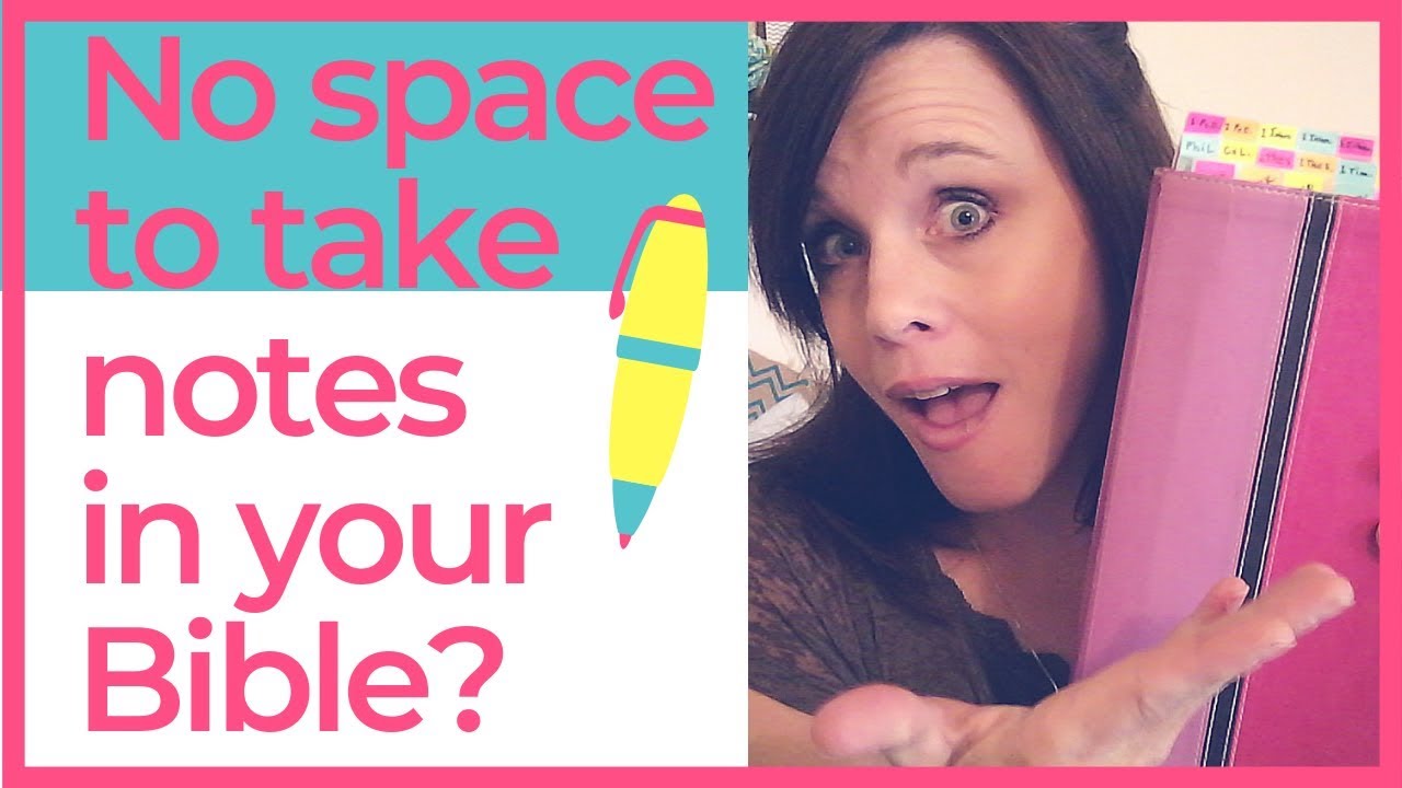 Adding Note Taking Space to a Bible with NO Space to Write