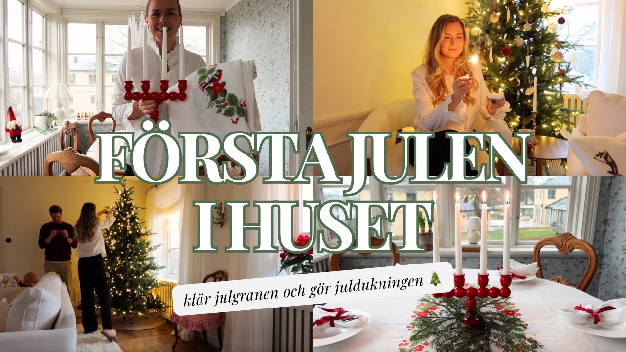 Jul på Malmgården 🎄 | granen, dukningen och en juldröm som blev sann