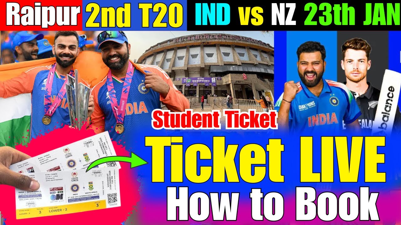 Big Update RaipurTicket Opening on Ticketgenie any Time.Book raipur IND vs NZ T20 Ticket online?