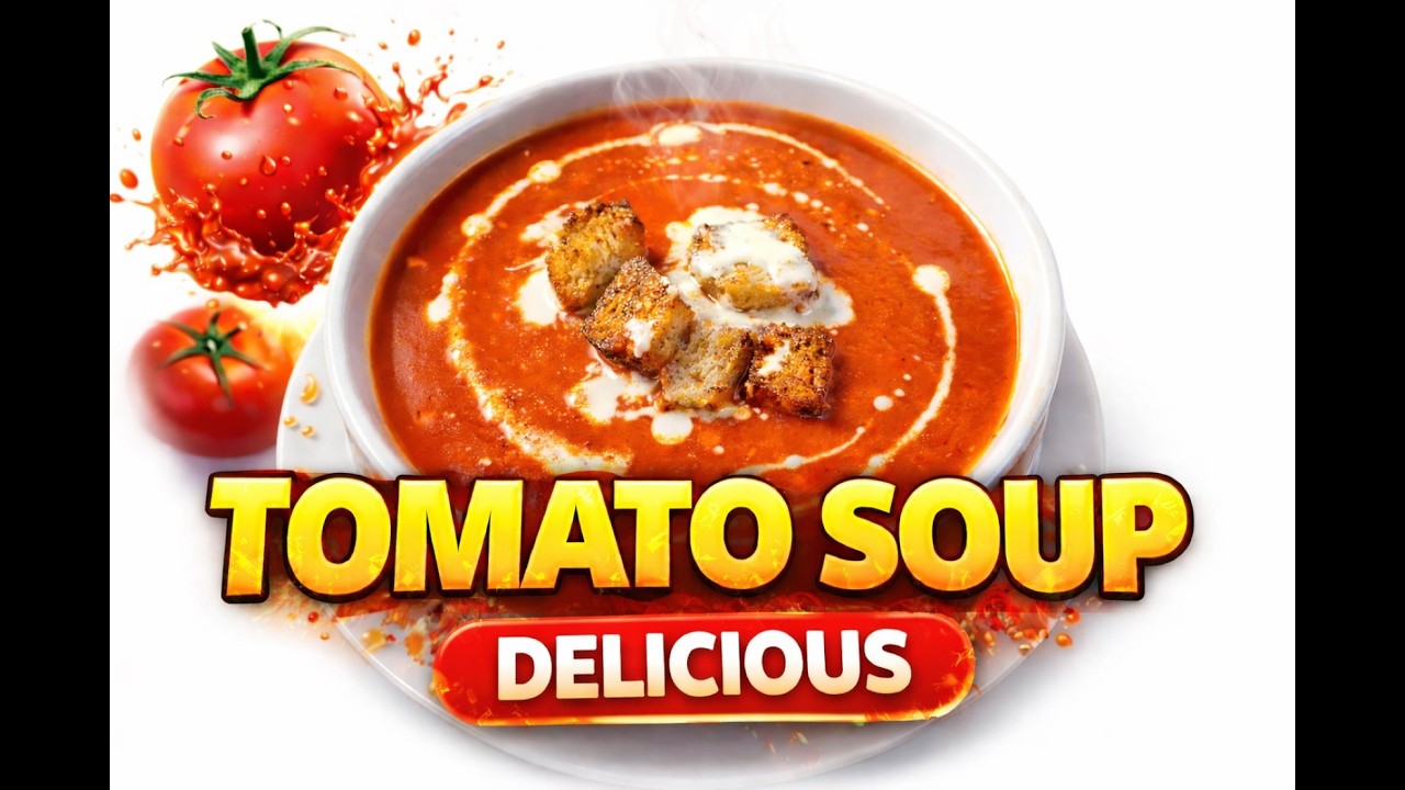 Classic Tomato Soup Recipe | Smooth, Creamy & Full of Flavor