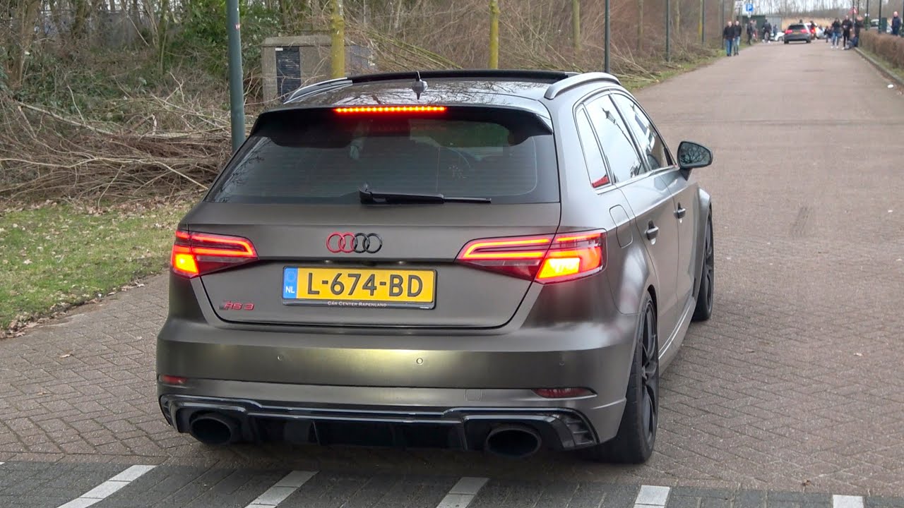 Audi RS3 8V With Milltek Exhaust! EPIC Launch Controls and Fast Accelerations!