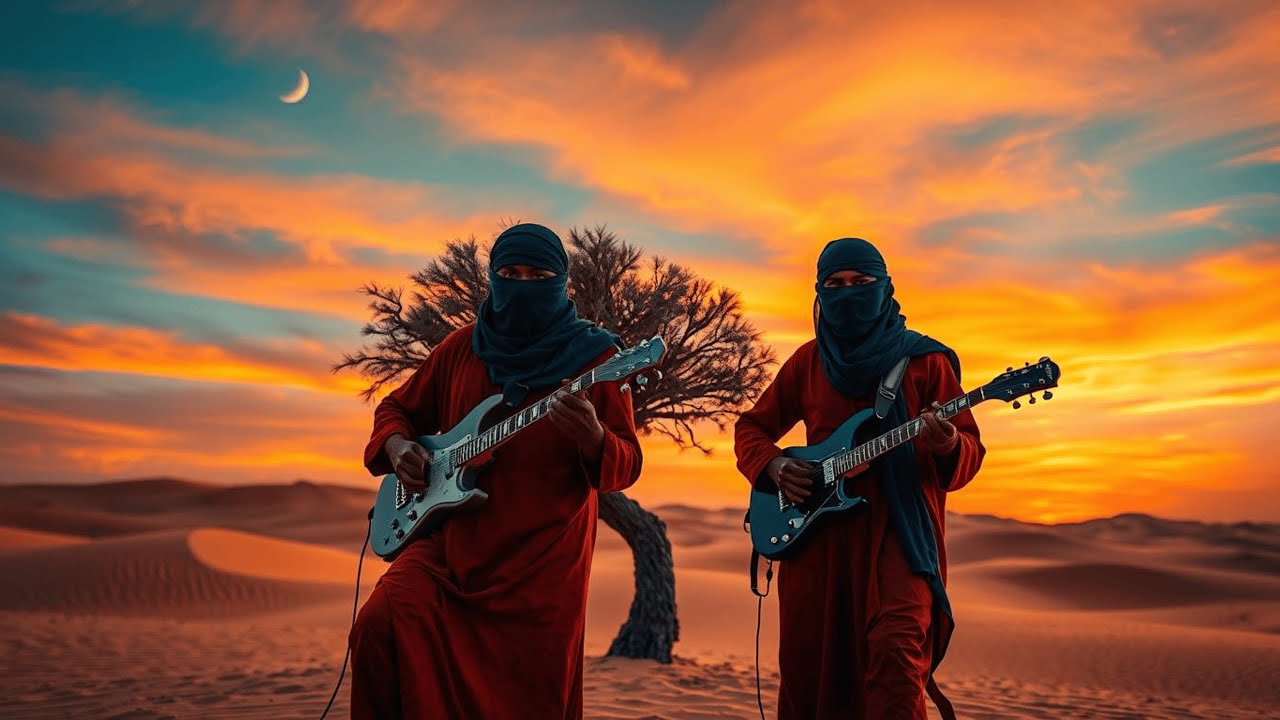 Tinariwen Style Tuareg Sahara Blues | Deep African Meditation Music & Relaxing Nature Sounds