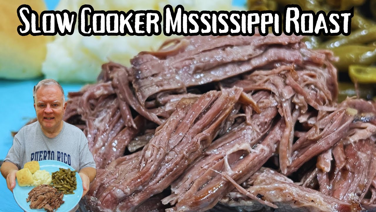 Slow Cooker Mississippi Roast - Unbelievably Moist and So Tender it Pulls Apart with a Fork!