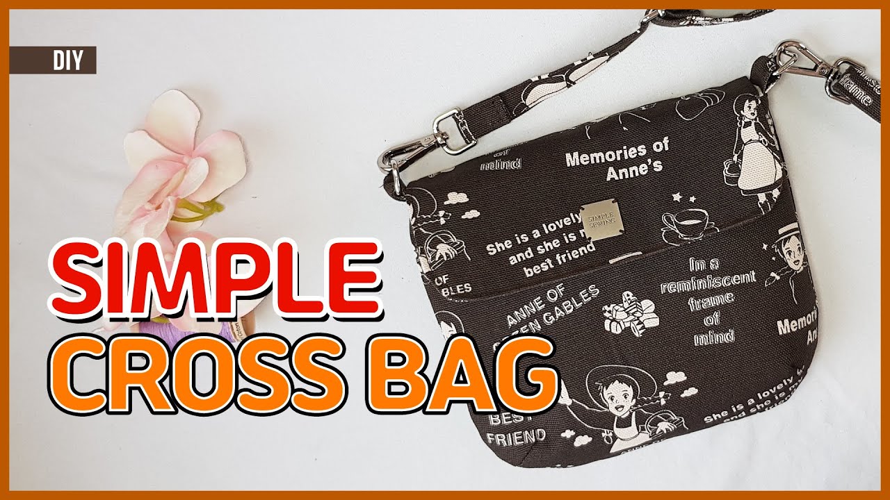DIY/ SIMPLE CROSS BAG/ 심플한 기본 크로스백 만들기/ sewing/ tutorial [tendersmile handmade/텐더스마일]