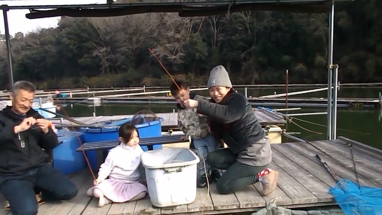 釣堀　菊水　カナダからご来釣！