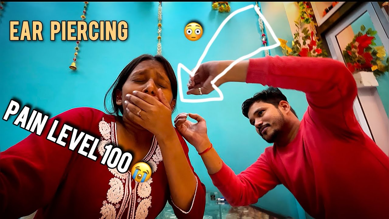 EAR PIERCING GONE WRONG 😭 | This Was So Scary!! || Rajwanshi’s vlog || Ft. Ritika & Rishika Di