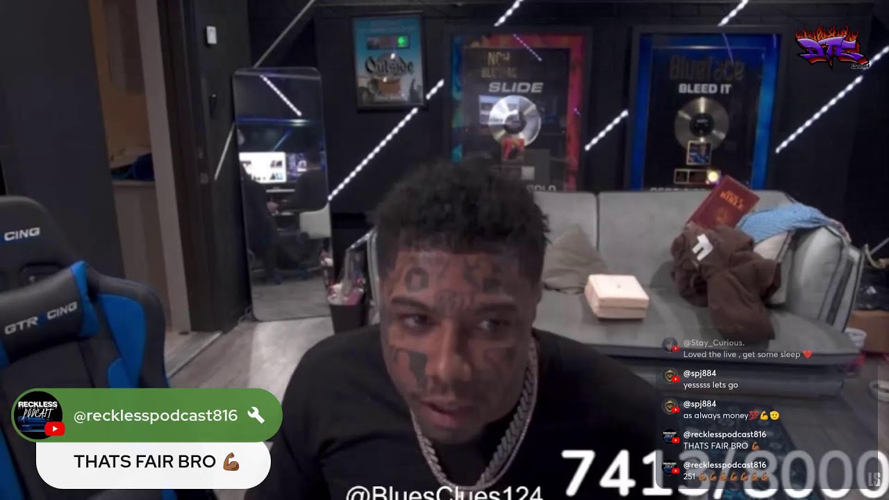Blueface Event King Pill Boxing Match IRL Stream GLORILLA BIG SISTER OLDZILLA SPEAKS CRAZY AGAIN