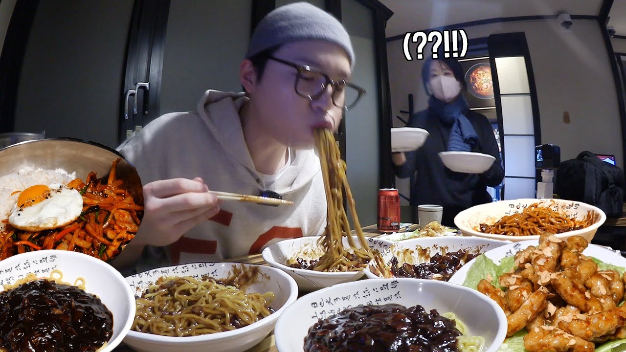 하루종일 굶고 첫 끼로 24시 동네중국집 무한 먹방ㅋㅋㅋㅋ MUKBANG